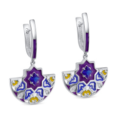 Серьги с английским замком 12-796-40390