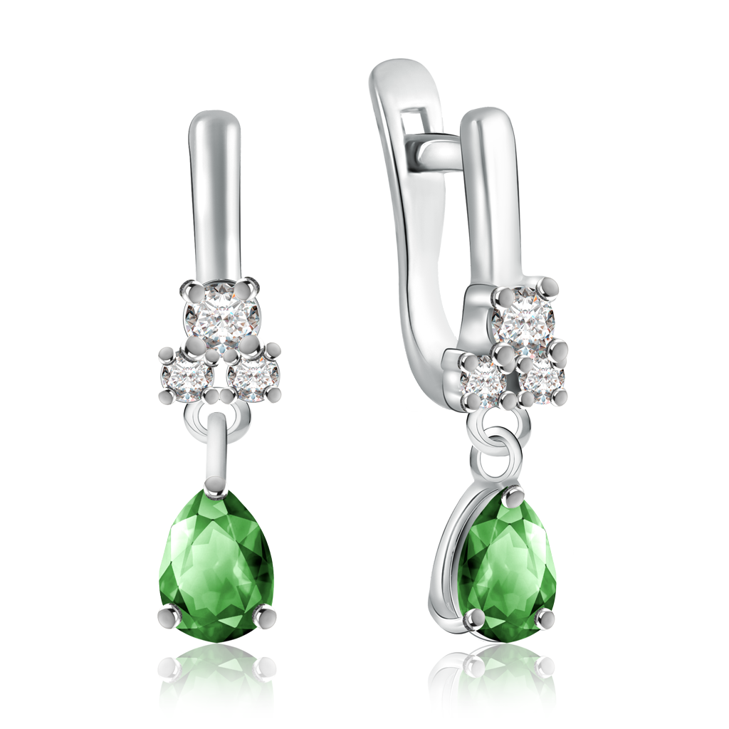 

Серьги с английским замком из серебра 94021495