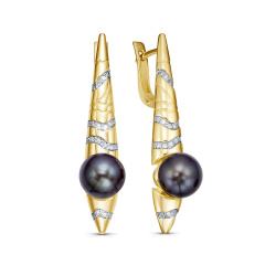 Серьги с английским замком 12-22193-1600