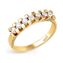 Кольцо из желтого золота с бриллиантами