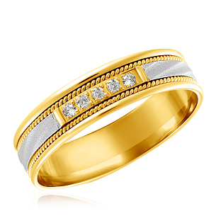 Кольцо обручальное из золота