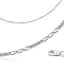 Браслет автомат из серебра, плетение комбинированная панцирная 3х5