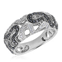 Кольцо из белого золота с бриллиантами