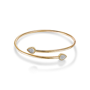 Браслет из красного золота с бриллиантами