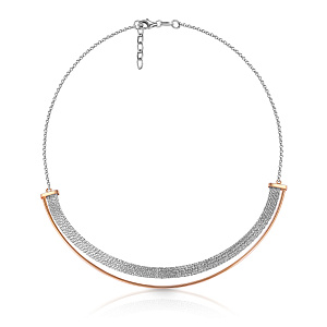 Колье из серебра с позолотой