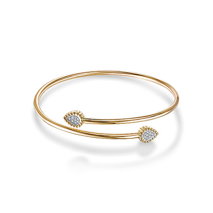 Браслет из красного золота с бриллиантами