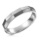 Кольцо обручальное из серебра