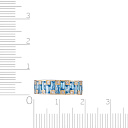 Кольцо из желтого золота с бриллиантами, топазами