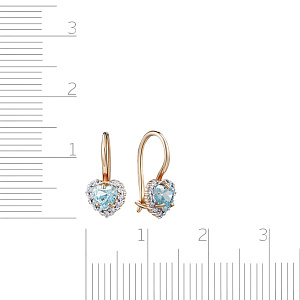 Серьги детские с французским замком