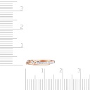 Кольцо из красного золота с фианитом