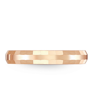 Кольцо обручальное из красного золота