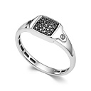 Кольцо из белого золота с бриллиантами