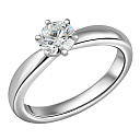 Кольцо из белого золота с бриллиантом