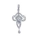 Подвеска из белого золота с бриллиантами