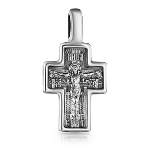 Распятие из серебра с золочением