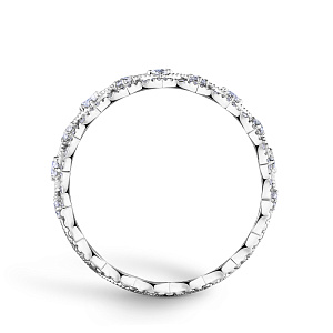 Кольцо из белого золота с бриллиантами