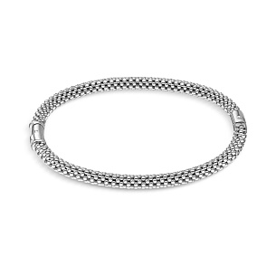 Браслет жесткий из серебра