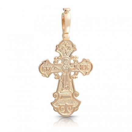 Крест из красного золота