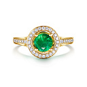 Кольцо из желтого золота с бриллиантами