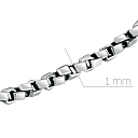 Браслет автомат из серебра, плетение венецианское