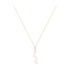 Колье из красного золота с жемчугом