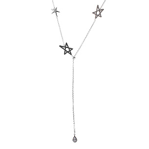 Колье из серебра с фианитом