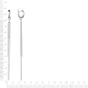 Серьги с английским замком из серебра