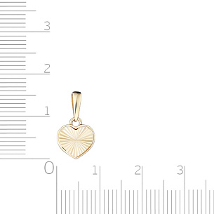 Подвеска из желтого золота