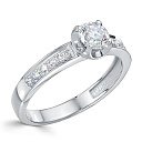 Кольцо из белого золота