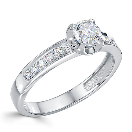 Кольцо из белого золота