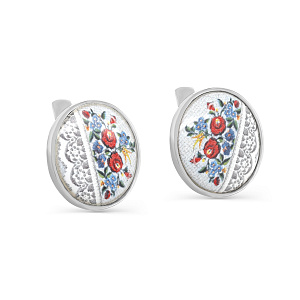 Серьги с английским замком из серебра