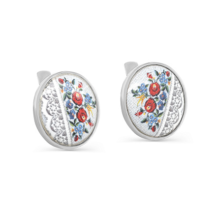 Серьги с английским замком из серебра