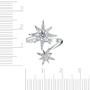 Кольцо из серебра с фианитом