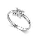 Кольцо из белого золота с бриллиантами