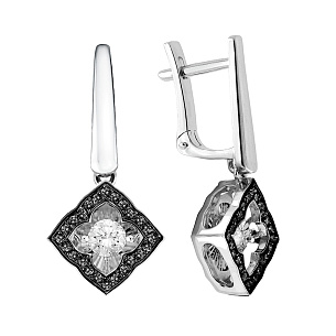 Серьги из белого золота
