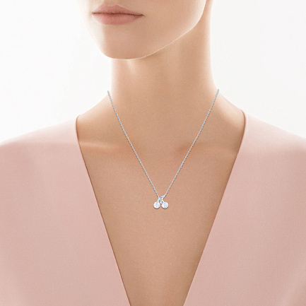 Колье из серебра с фианитом