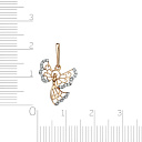 Подвеска из красного золота с бриллиантами