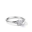 Кольцо из белого золота с бриллиантами