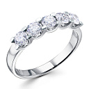 Кольцо из белого золота