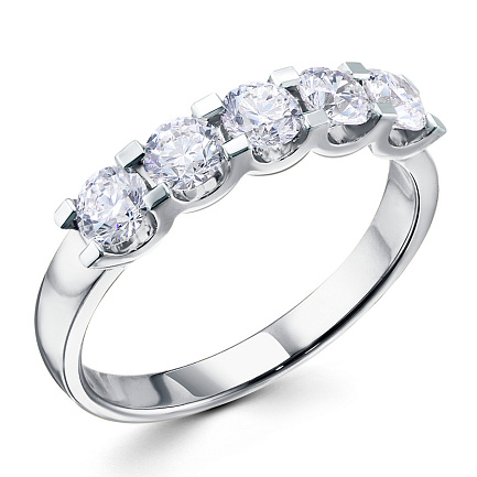 Кольцо из белого золота