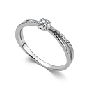 Кольцо из белого золота с бриллиантами