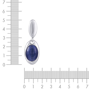 Подвеска из серебра с стеклом