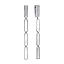 Серьги с английским замком из серебра