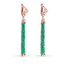 Серьги с английским замком из красного золота с бриллиантами