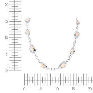 Колье из серебра с лунными