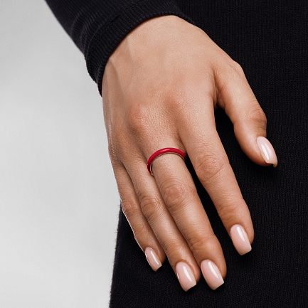 Кольцо из серебра с эмалью