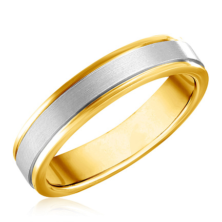 Кольцо обручальное из желтого золота