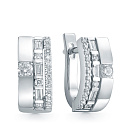 Серьги из белого золота с бриллиантами