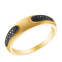 Кольцо из желтого золота с бриллиантами