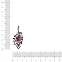 Брошь из красного золота с бриллиантами, рубином